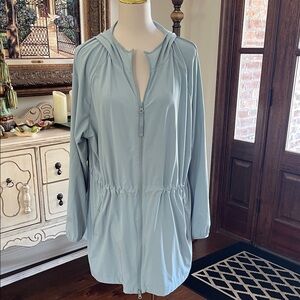 JJill Casual Light Blue Jacket with Elastic Cuffs